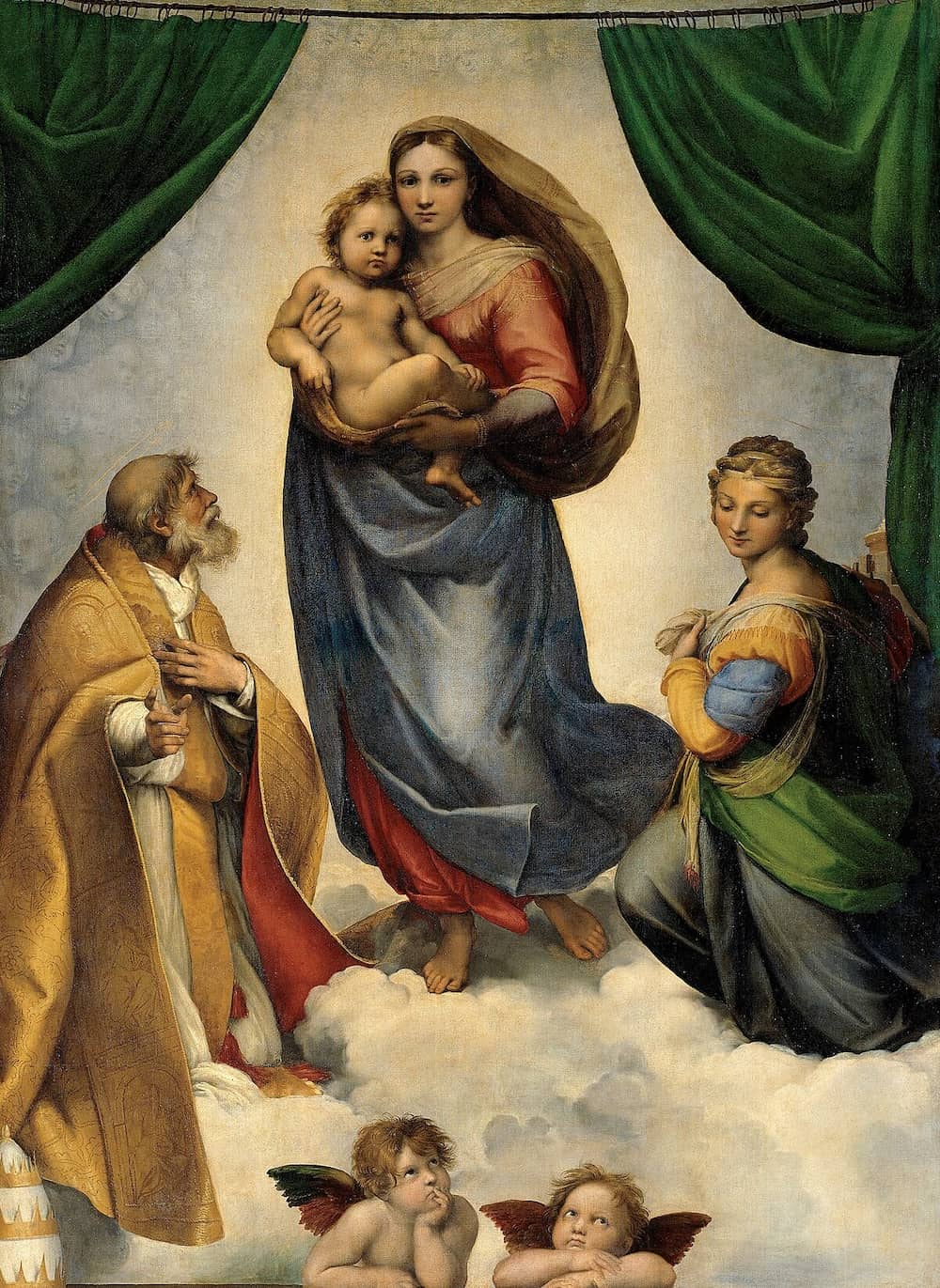 Sistine Madonna - by Raphael