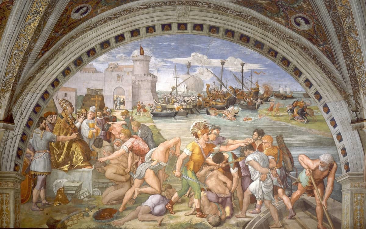 The Battle of Ostia - by Raphael