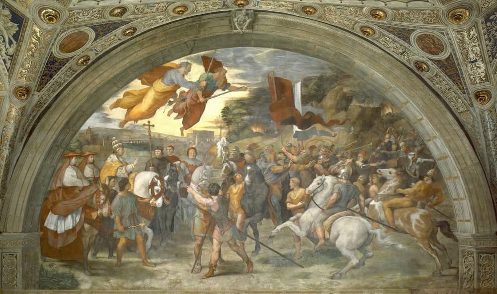 The Meeting of Leo the Great and Attila - by Raphael